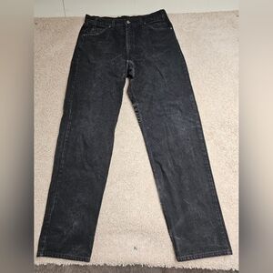 Levi’s 550 Relaxed Fit‎ Orange Tab Black Jeans High Rise Made in USA Size 36